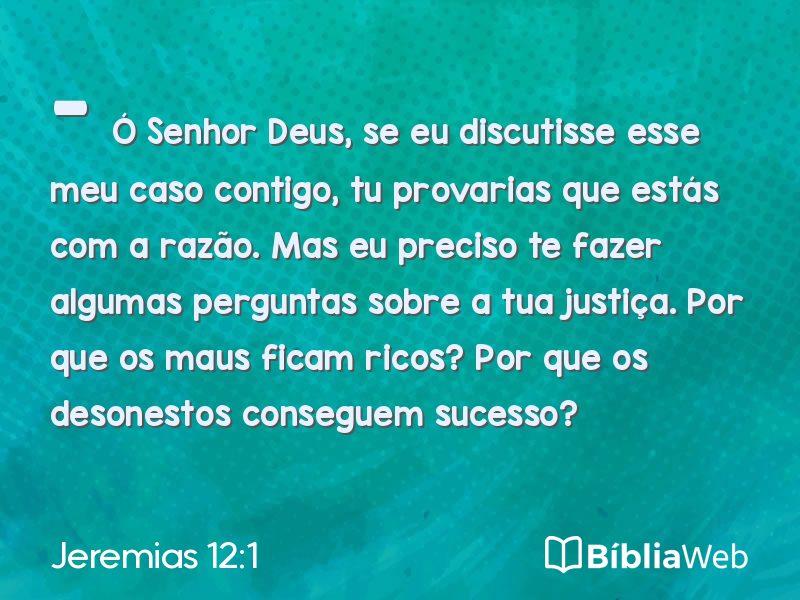 Jeremias 12:1 em imagem para compartilhar