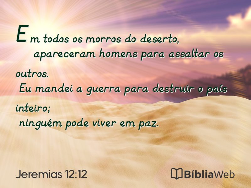 Jeremias 12:12 em imagem para compartilhar