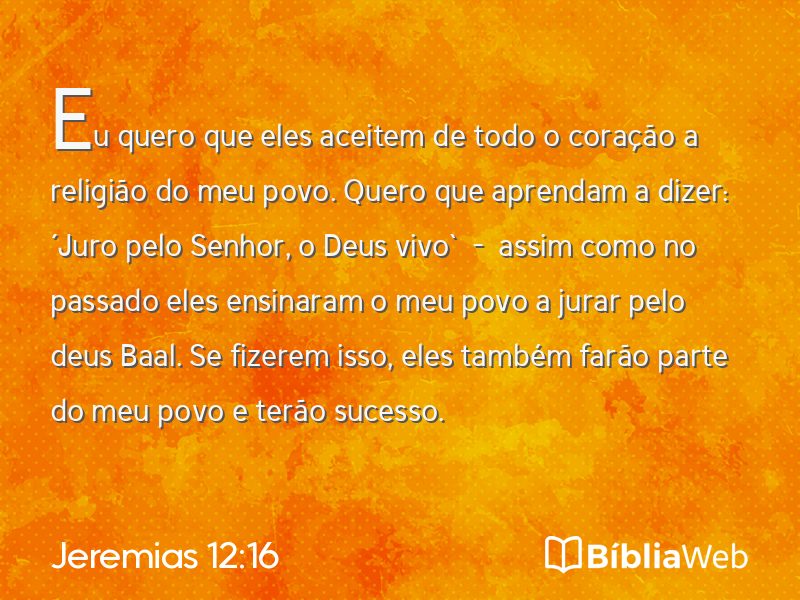 Jeremias 12:16 em imagem para compartilhar