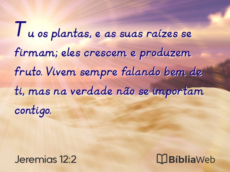 Jeremias 12:2 em imagem para compartilhar