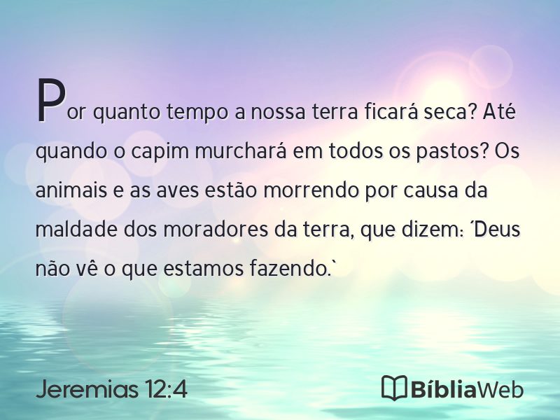 Jeremias 12:4 em imagem para compartilhar