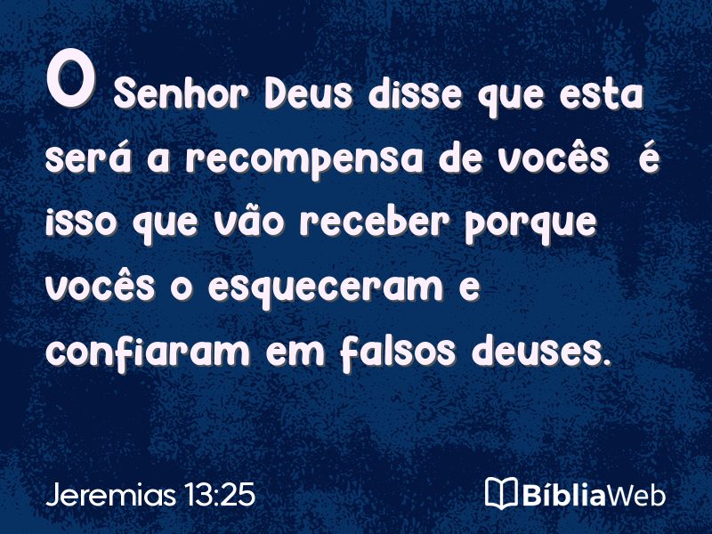 Jeremias 13:25 em imagem para compartilhar
