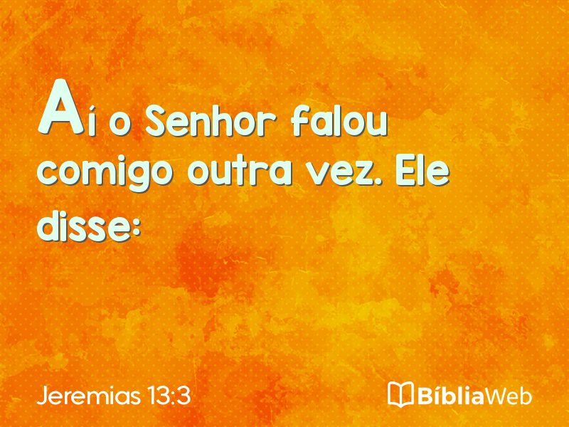 Jeremias 13:3 em imagem para compartilhar