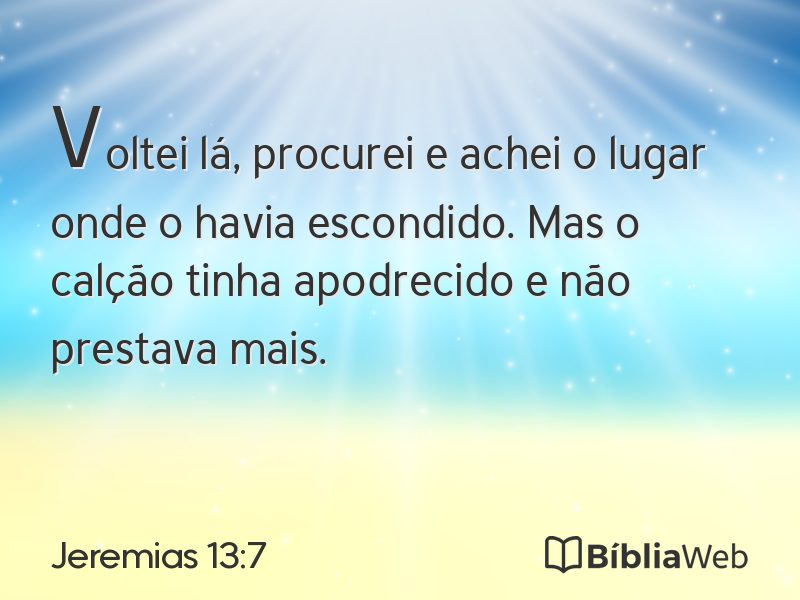 Jeremias 13:7 em imagem para compartilhar