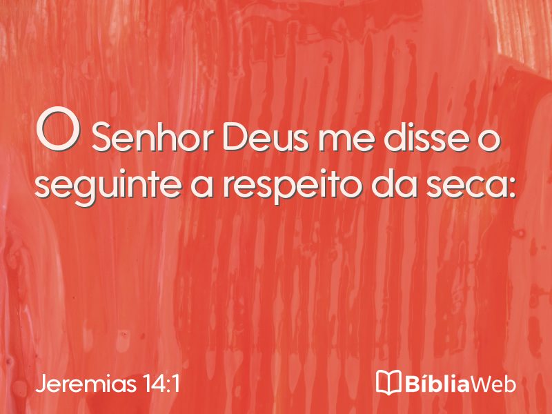 Jeremias 14:1 em imagem para compartilhar