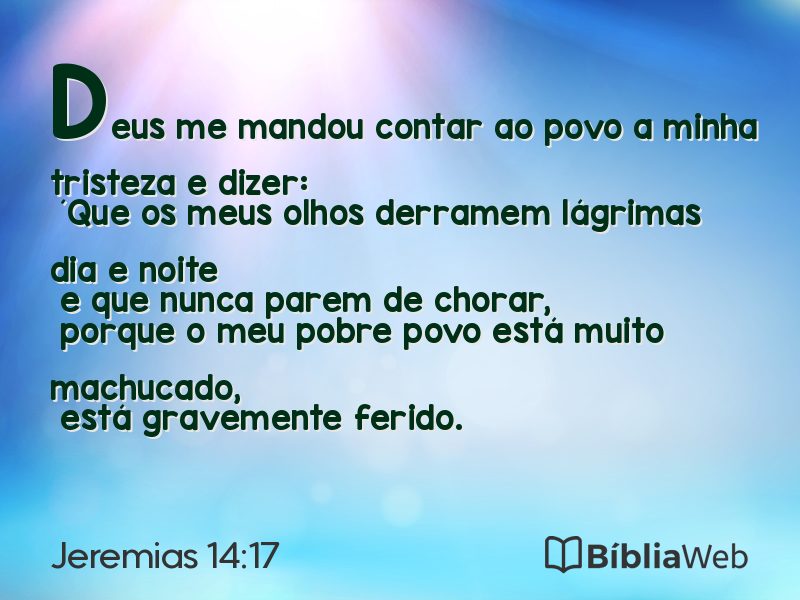 Jeremias 14:17 em imagem para compartilhar