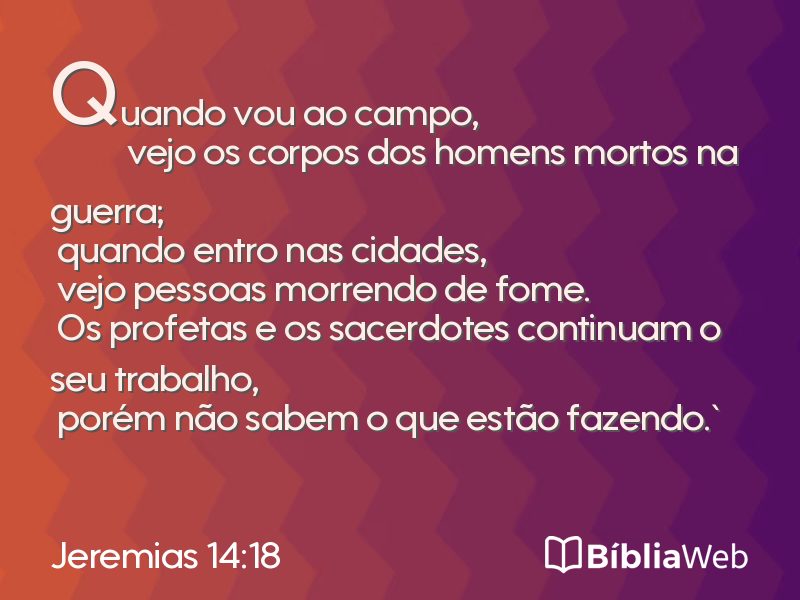 Jeremias 14:18 em imagem para compartilhar