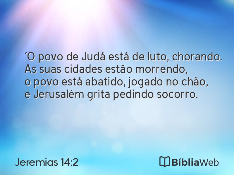 Jeremias 14:2 em imagem para compartilhar