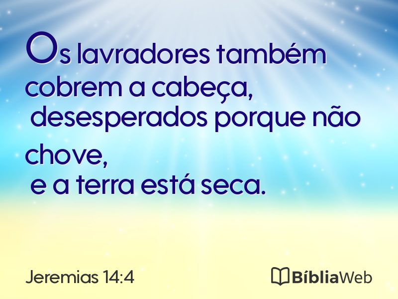 Jeremias 14:4 em imagem para compartilhar