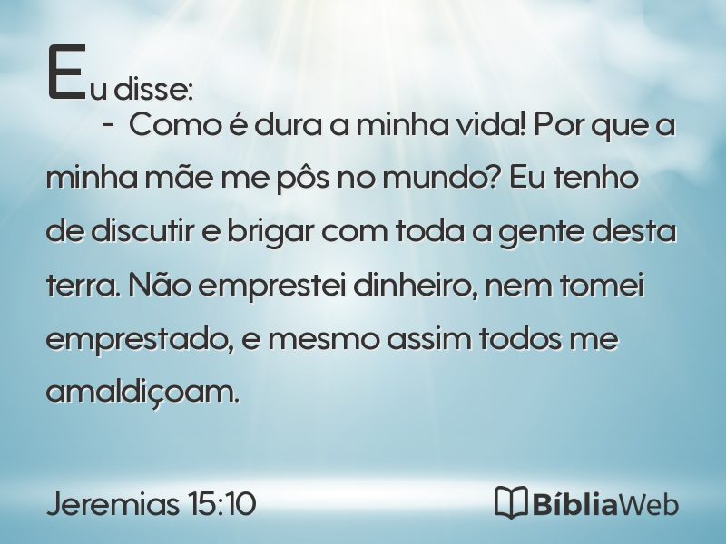 Jeremias 15:10 em imagem para compartilhar