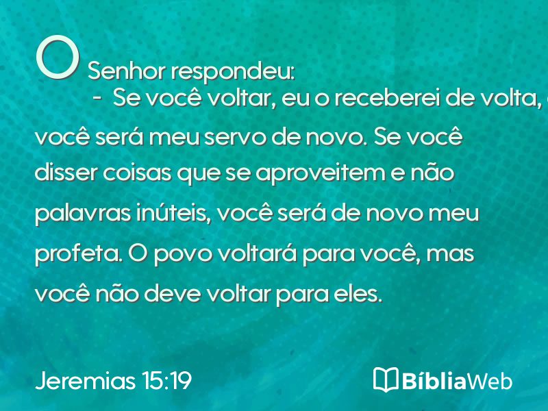 Jeremias 15:19 em imagem para compartilhar