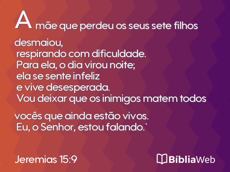 Jeremias 15:9 em imagem para compartilhar