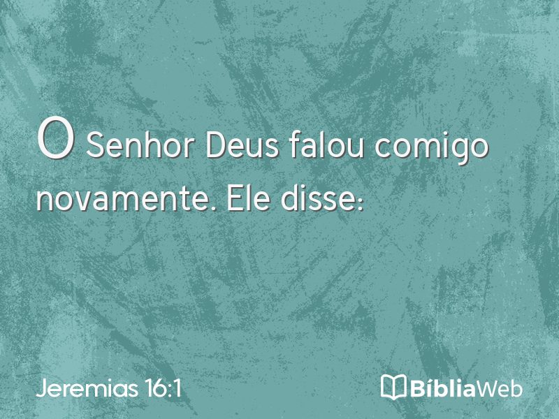 Jeremias 16:1 em imagem para compartilhar
