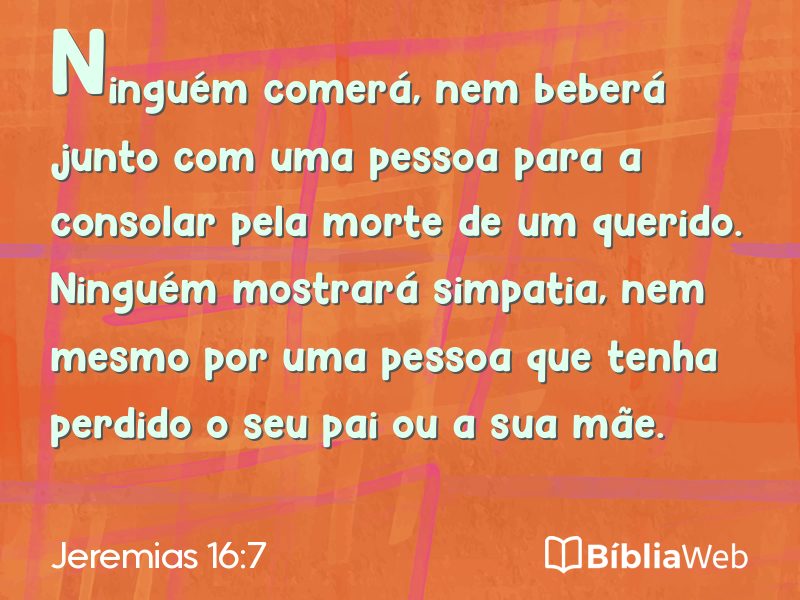 Jeremias 16:7 em imagem para compartilhar