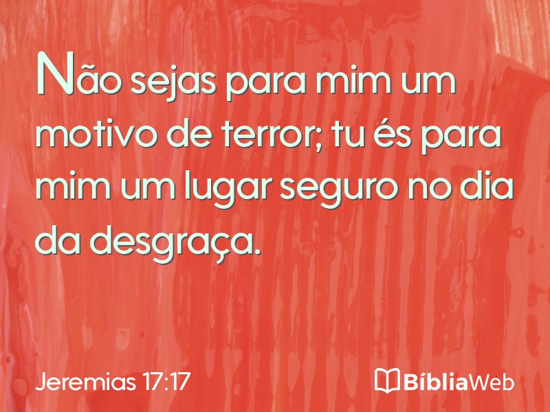 Jeremias 17:17 em imagem para compartilhar