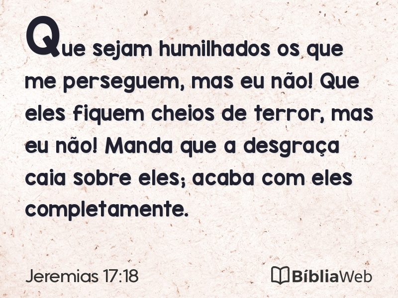 Jeremias 17:18 em imagem para compartilhar