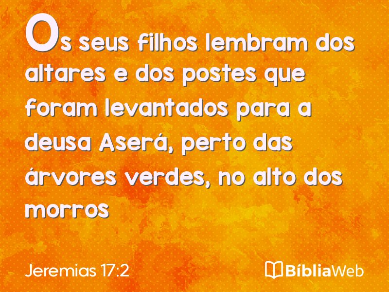 Jeremias 17:2 em imagem para compartilhar