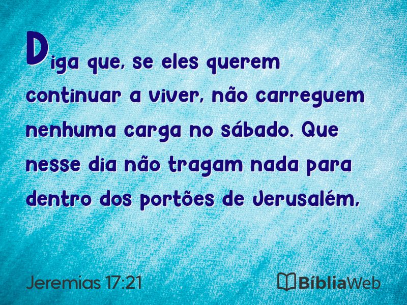 Jeremias 17:21 em imagem para compartilhar