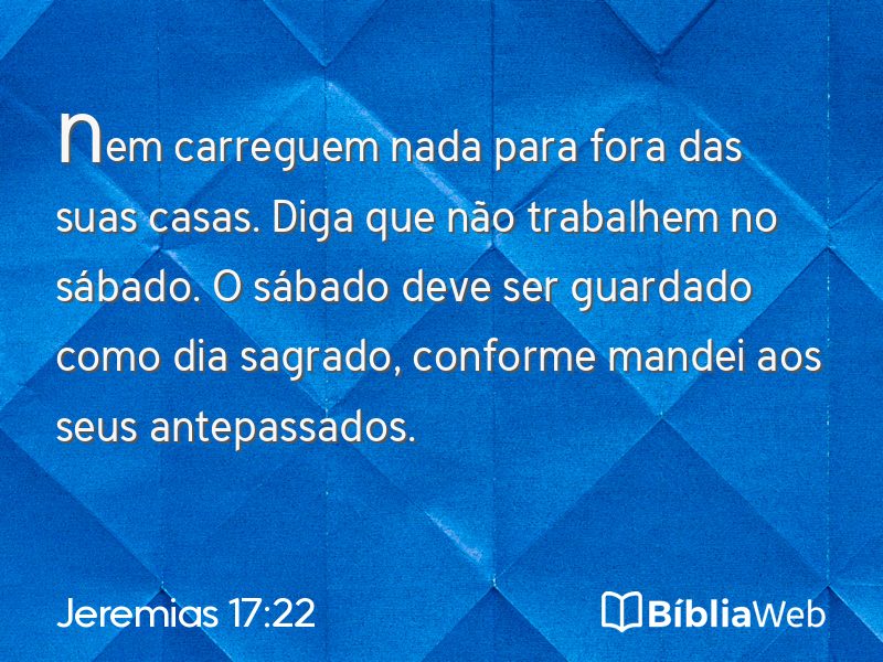 Jeremias 17:22 em imagem para compartilhar