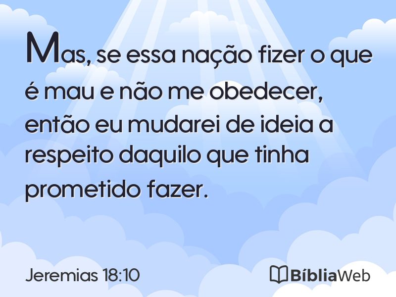Jeremias 18:10 em imagem para compartilhar