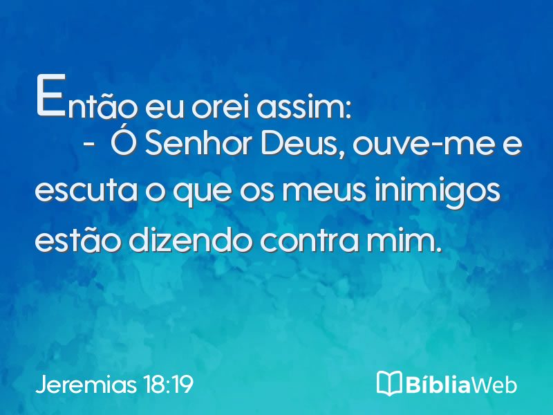 Jeremias 18:19 em imagem para compartilhar