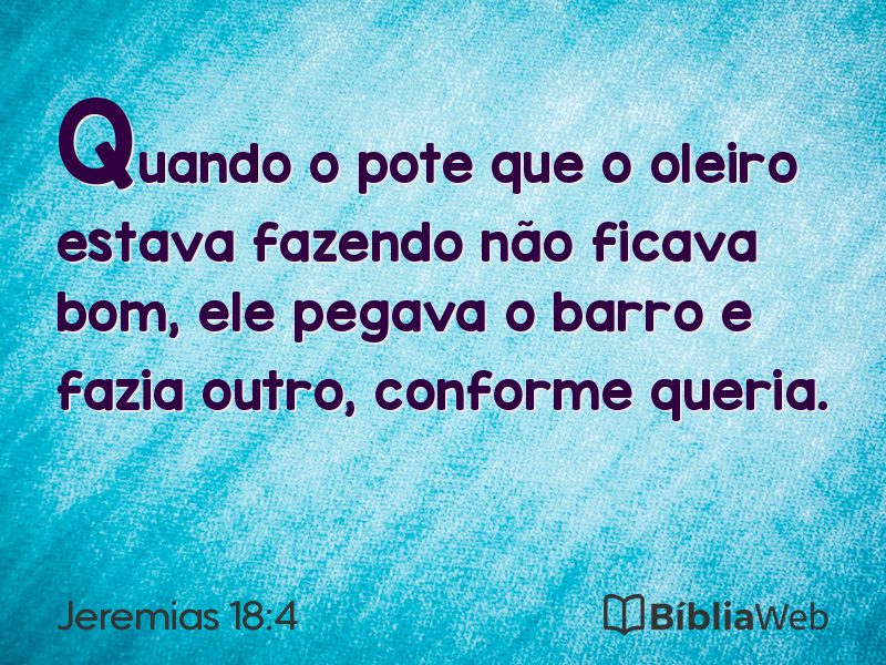 Jeremias 18:4 em imagem para compartilhar