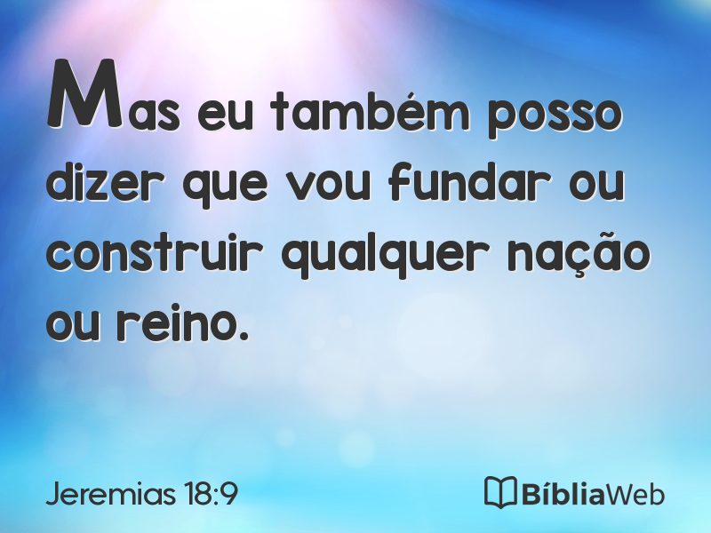 Jeremias 18:9 em imagem para compartilhar