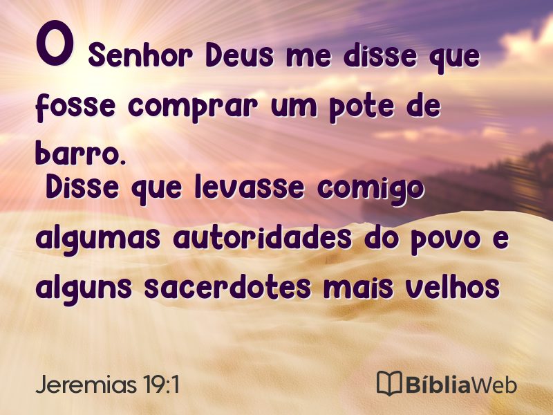 Jeremias 19:1 em imagem para compartilhar