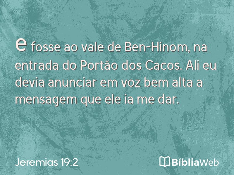 Jeremias 19:2 em imagem para compartilhar
