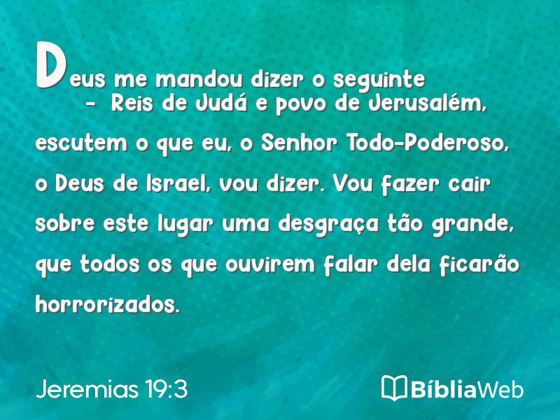 Jeremias 19:3 em imagem para compartilhar
