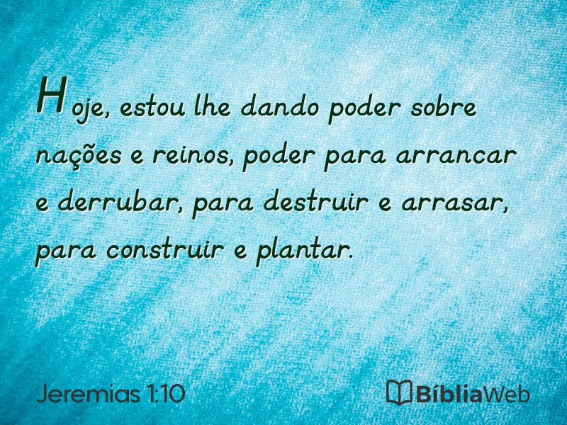 Jeremias 1:10 em imagem para compartilhar