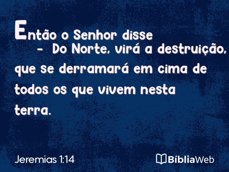 Jeremias 1:14 em imagem para compartilhar