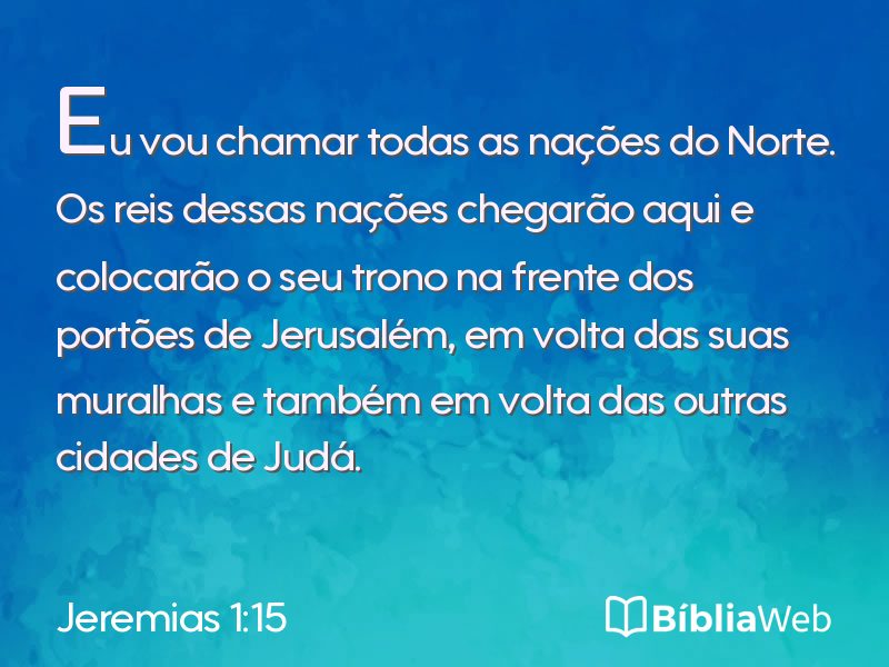 Jeremias 1:15 em imagem para compartilhar