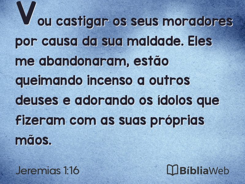 Jeremias 1:16 em imagem para compartilhar