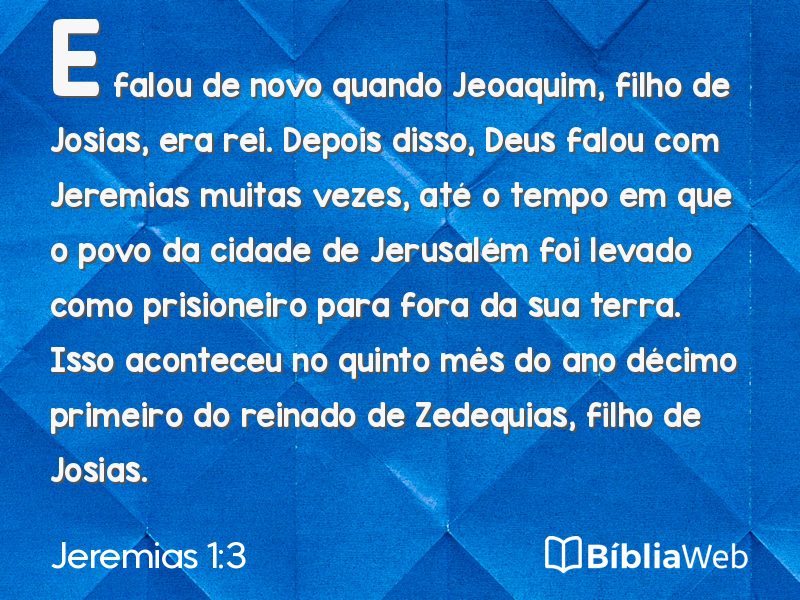 Jeremias 1:3 em imagem para compartilhar