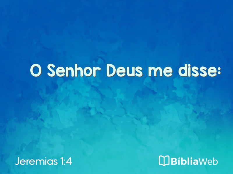 Jeremias 1:4 em imagem para compartilhar