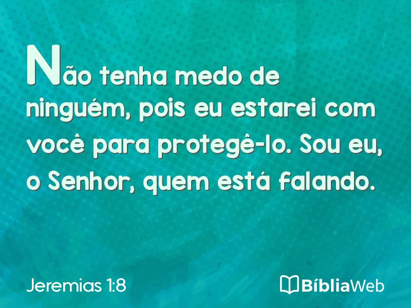 Jeremias 1:8 em imagem para compartilhar
