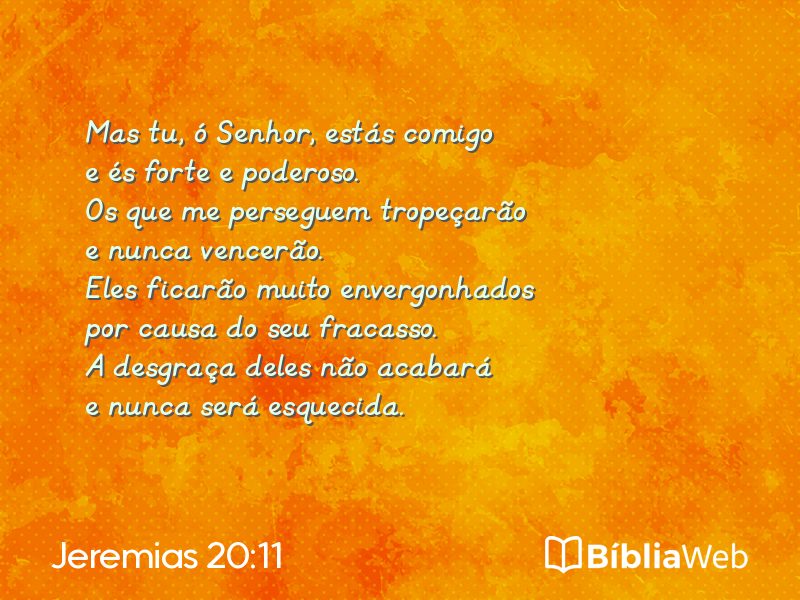 Jeremias 20:11 em imagem para compartilhar