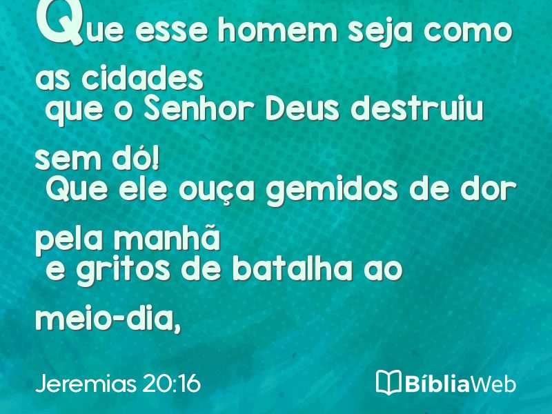 Jeremias 20:16 em imagem para compartilhar