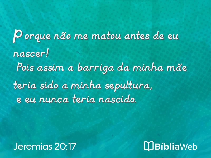 Jeremias 20:17 em imagem para compartilhar