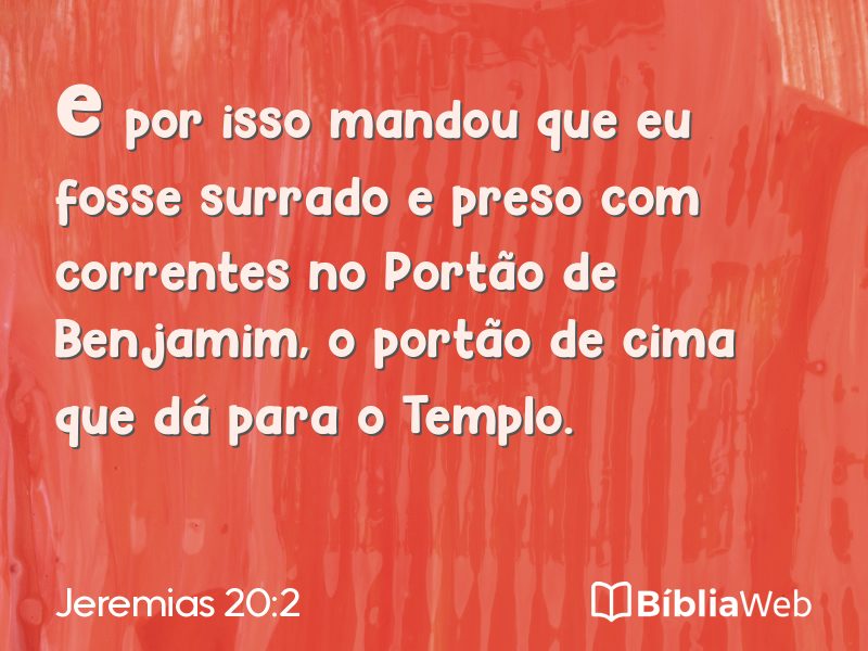 Jeremias 20:2 em imagem para compartilhar