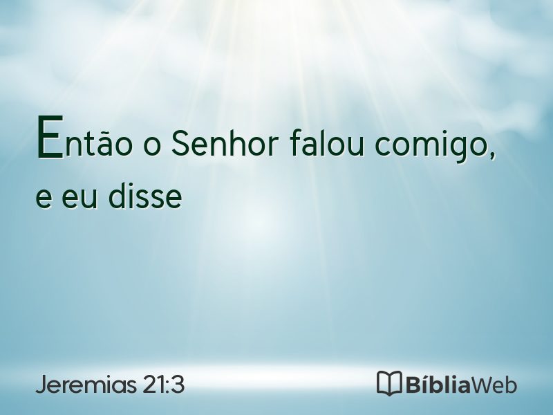 Jeremias 21:3 em imagem para compartilhar