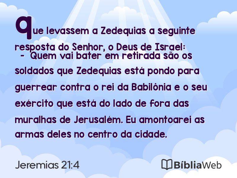 Jeremias 21:4 em imagem para compartilhar