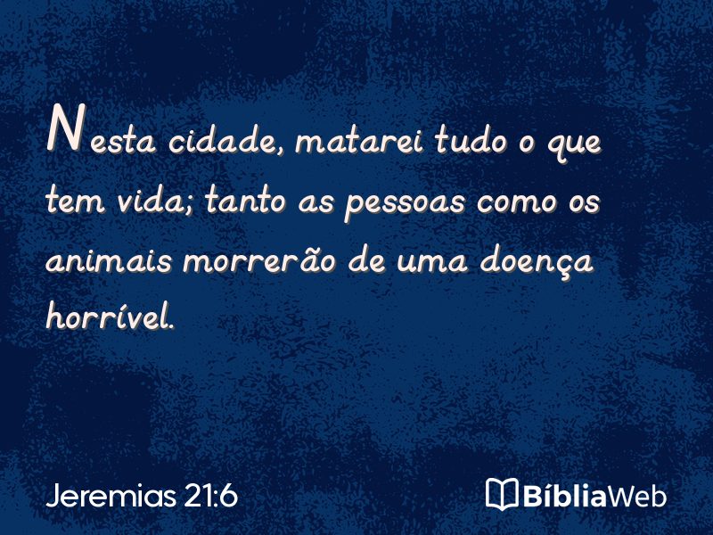 Jeremias 21:6 em imagem para compartilhar
