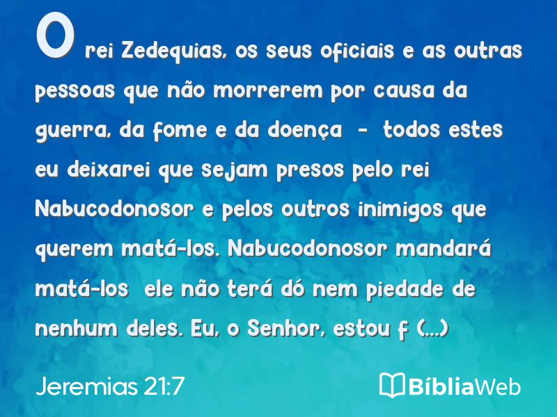 Jeremias 21:7 em imagem para compartilhar