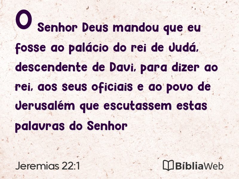Jeremias 22:1 em imagem para compartilhar