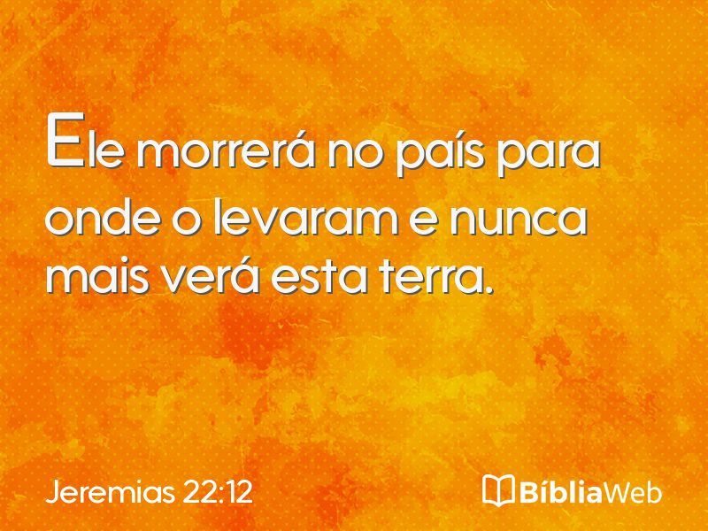 Jeremias 22:12 em imagem para compartilhar