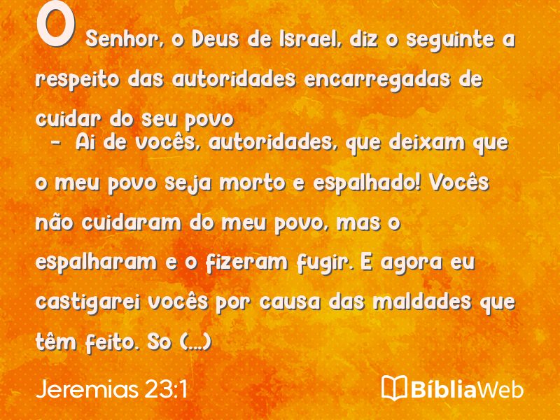 Jeremias 23:1 em imagem para compartilhar