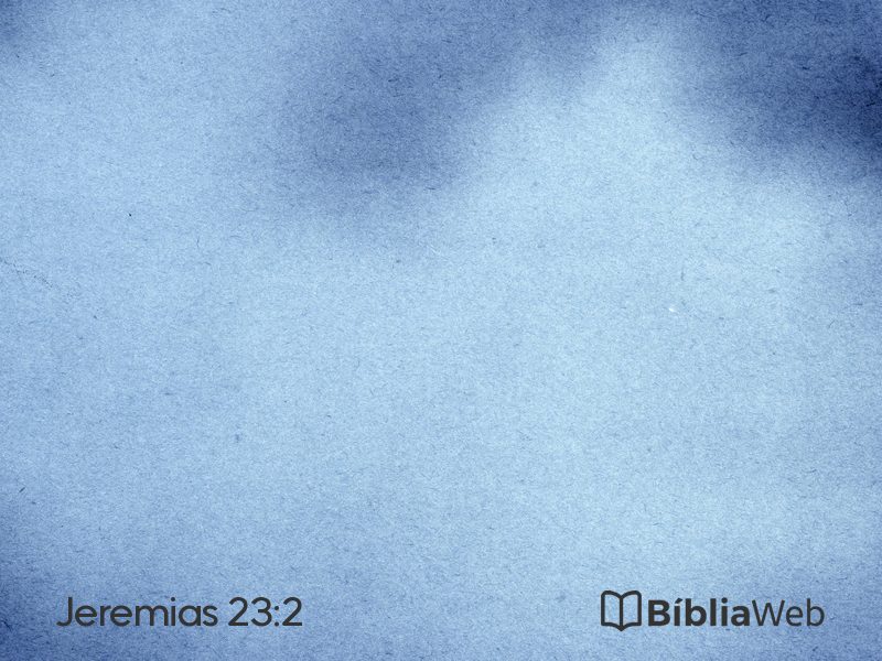 Jeremias 23:2 em imagem para compartilhar
