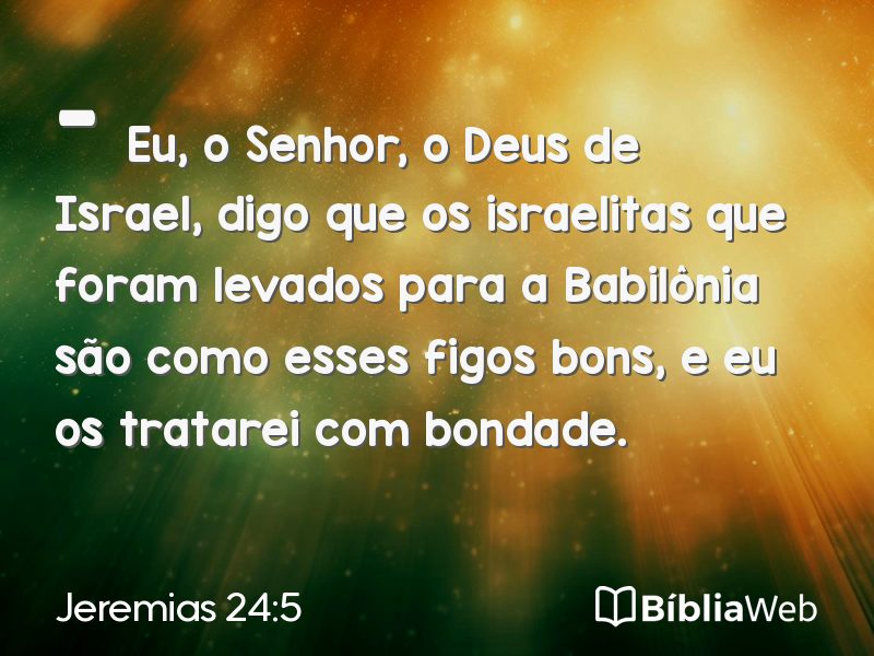 Jeremias 24:5 em imagem para compartilhar
